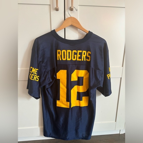 Green Bay Packers Aaron Rodgers throwback jersey men's medium - Picture 2 of 5